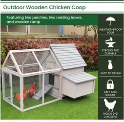 Outdoor Wooden Chicken Coop