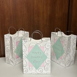 Forever Beautiful Wedding Gifts Bags with silver handles