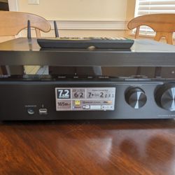 Sony STR-DN1080
7.2-channel home theater receiver with Wi-Fi®, Bluetooth®, Dolby Atmos®, and DTS:X