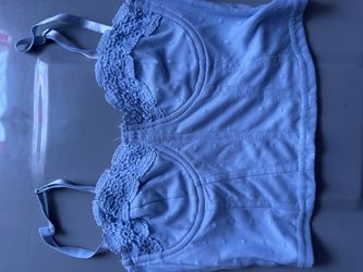 Small Baby blue top never worn no tag