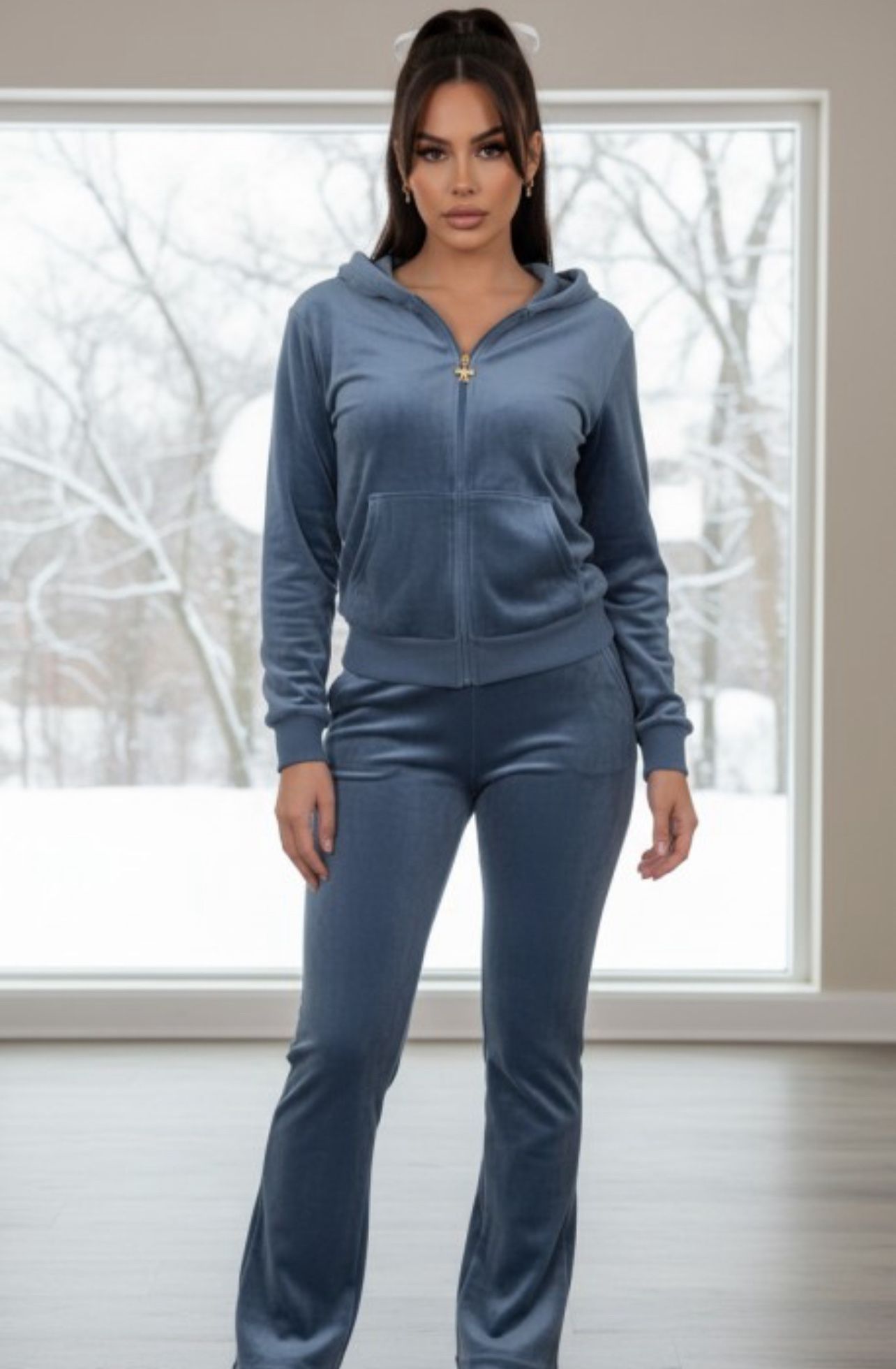 Blue Velour Set (s/m-l/xl)