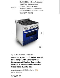 ZLINE 30 in. Legacy Dual Fuel Range