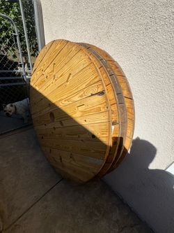 Large Wooden Cable Spool Reel