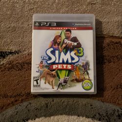 PS3 Sims PETS 3 Limited EDITION