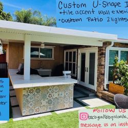 Unique Outdoor BBQ Kitchen With Patio Cover Backyard Cooking BARBEQUE Grill