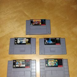 Super Nintendo SNES Game Collection Bundle Lot Games 