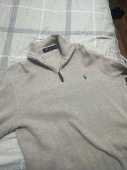 Tan Polo Quarter Zip Size MEDIUM $25