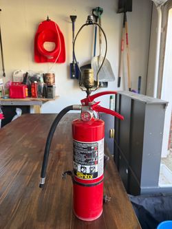 Unique Fire Extinguisher Lamp