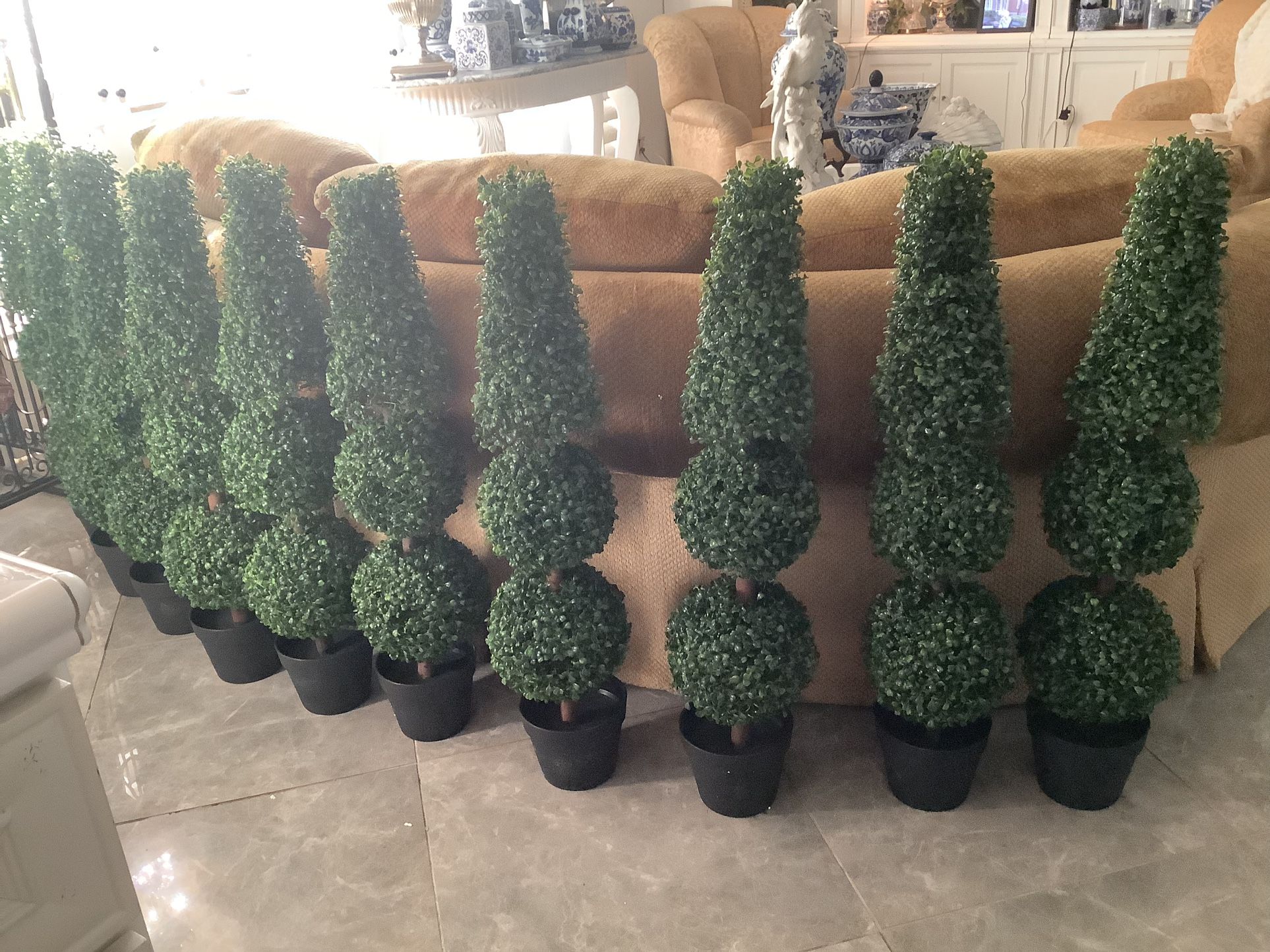  Artificial TOPIARY TREES (10 Available New) 40” Tall