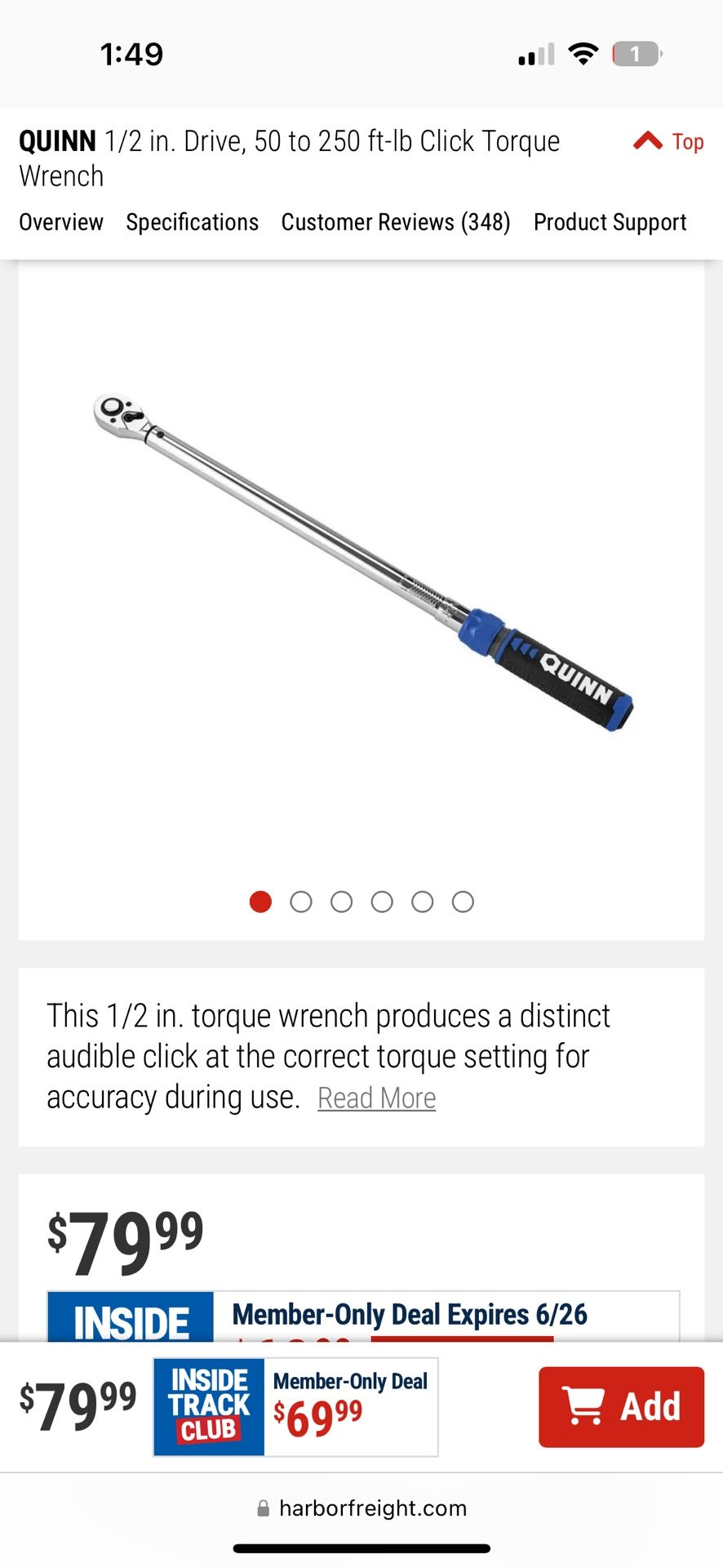 Quinn Torch Wrench. Never Used