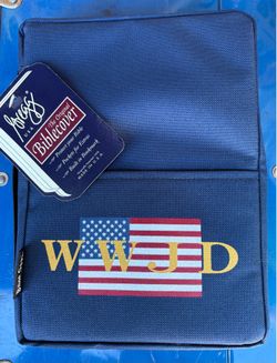 Bible Cover / WWJD Zipper Bible Cover / Vintage Bible Cover NEW WITH TAG!