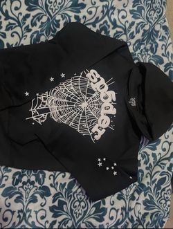 black and white spider hoodie