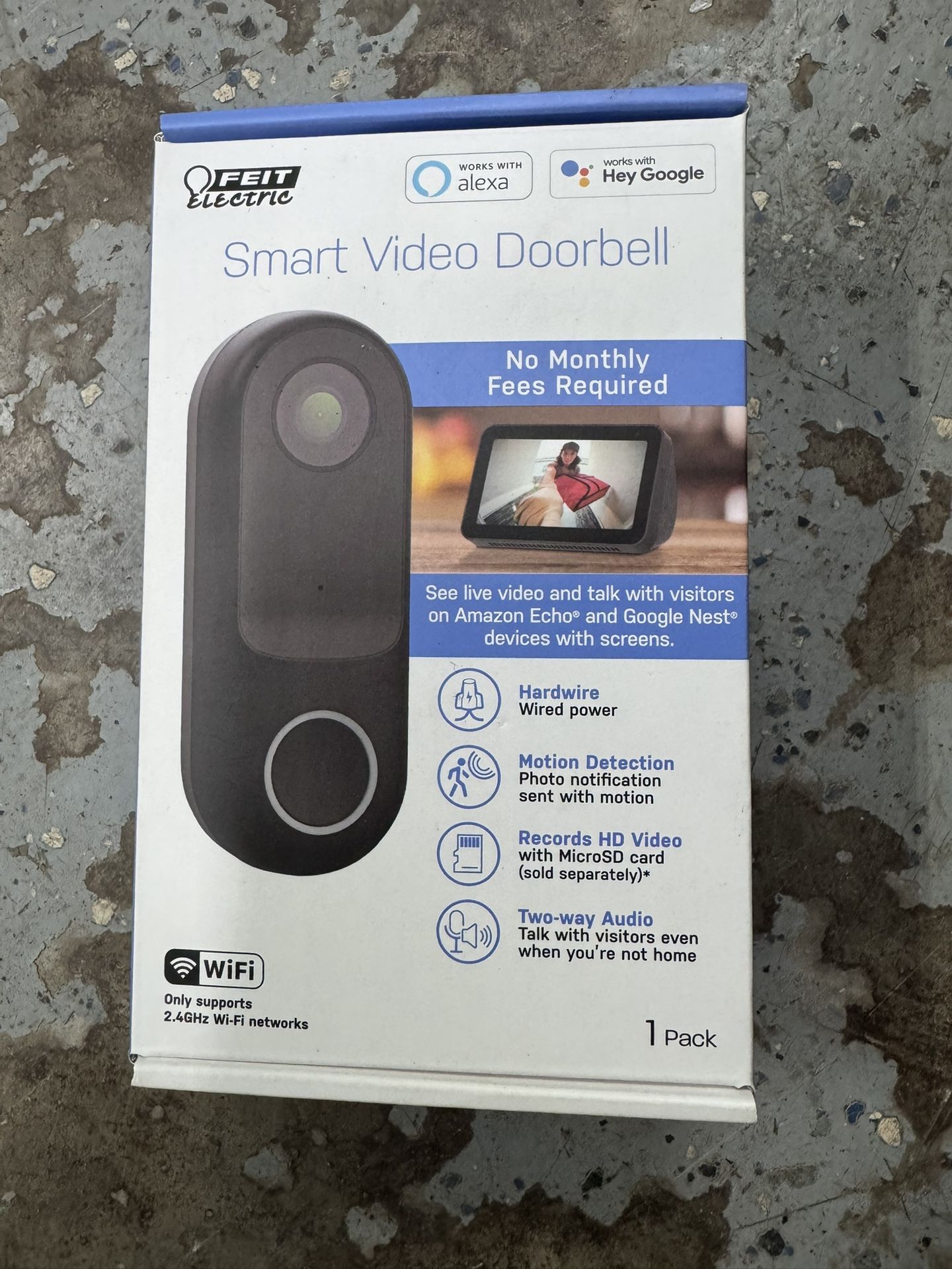 New Feit Smart Video Doorbell. Must Pickup