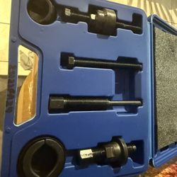 Power Steering Pulley Puller Installer Tool Set, Power Steering Pump Pulley Removal Tool Compatible with Ford, GM, VW and Chrysler Vehicles
