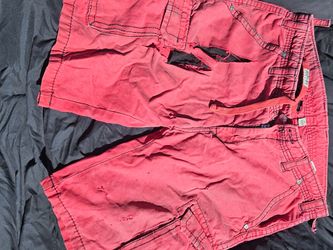 Red True Religion Cargo shorts