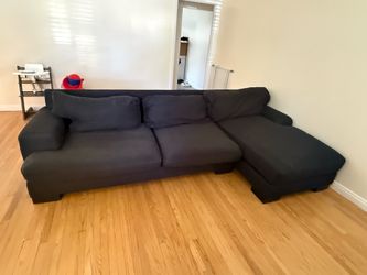 Sectional Couch - Heathered Dark Blue
