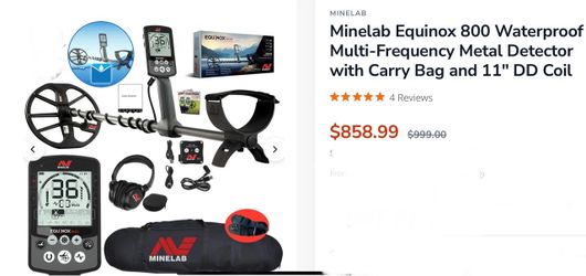 Minelab  Equinox 800   Metal Detector