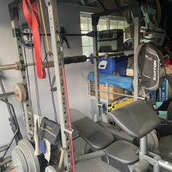 Squat Rack And Bench