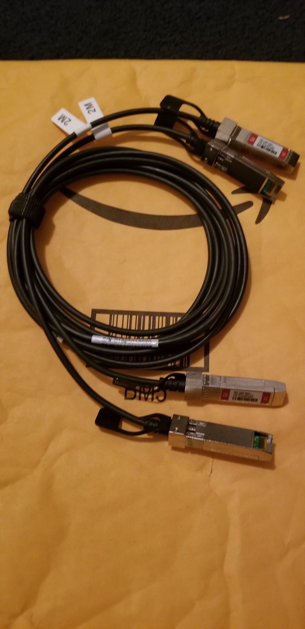 2x 2 meter DAC cables - 10G