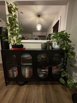 Glass door cabinet