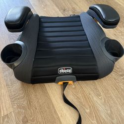 Chicco booster car seat with buckles