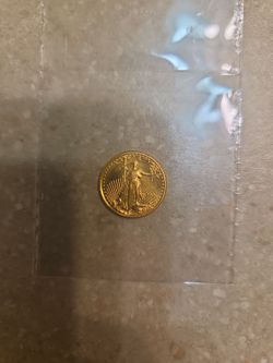 2001 1/10 oz American gold eagle. BU