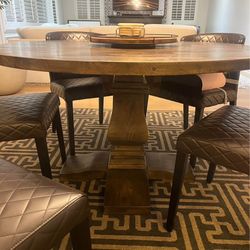 60" Salado Round Dining Table - excellent condition