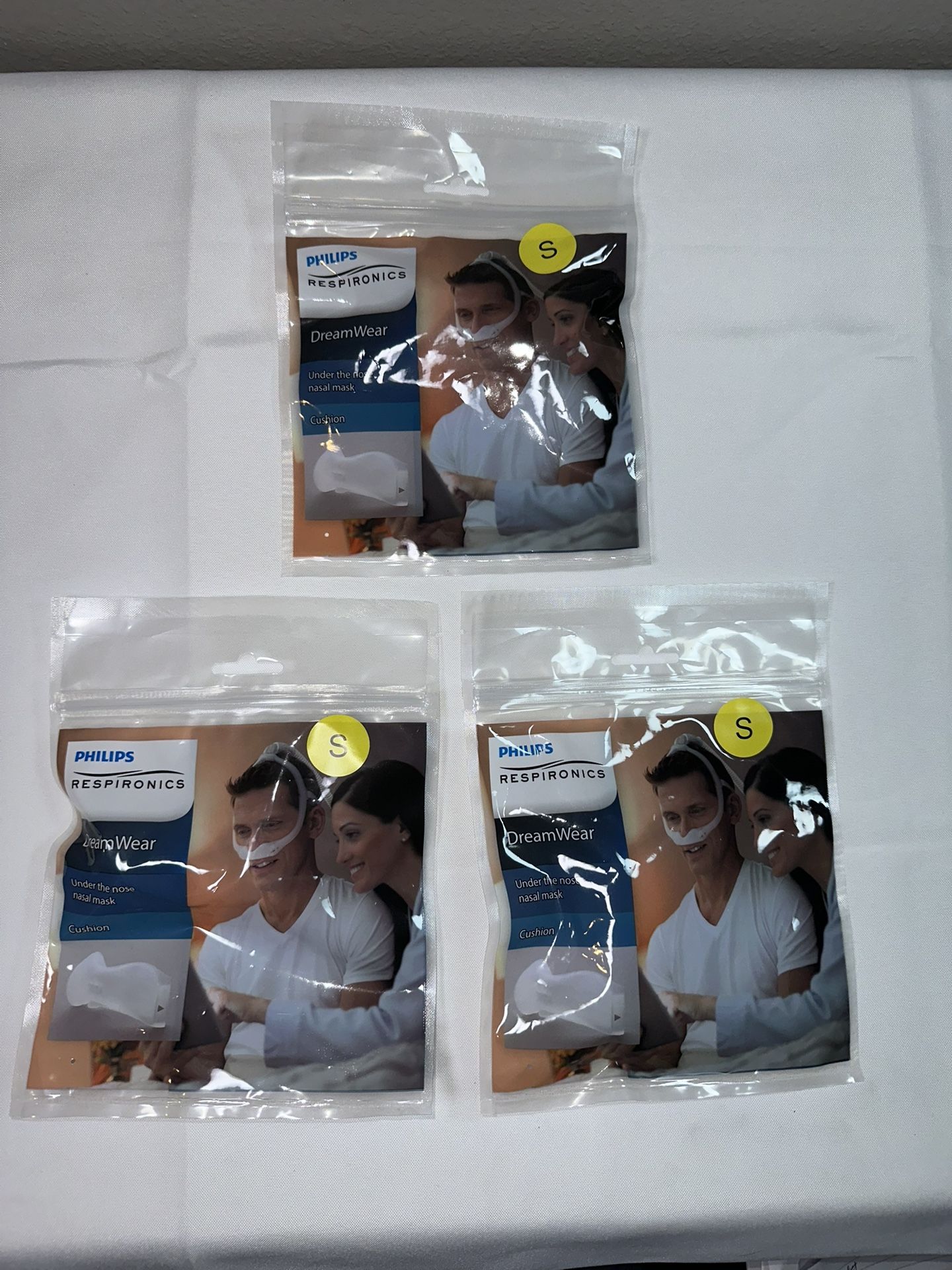 Set Of 3 Philips Respironics Dreamwear Under The Nose Nasal Mask CUSHION