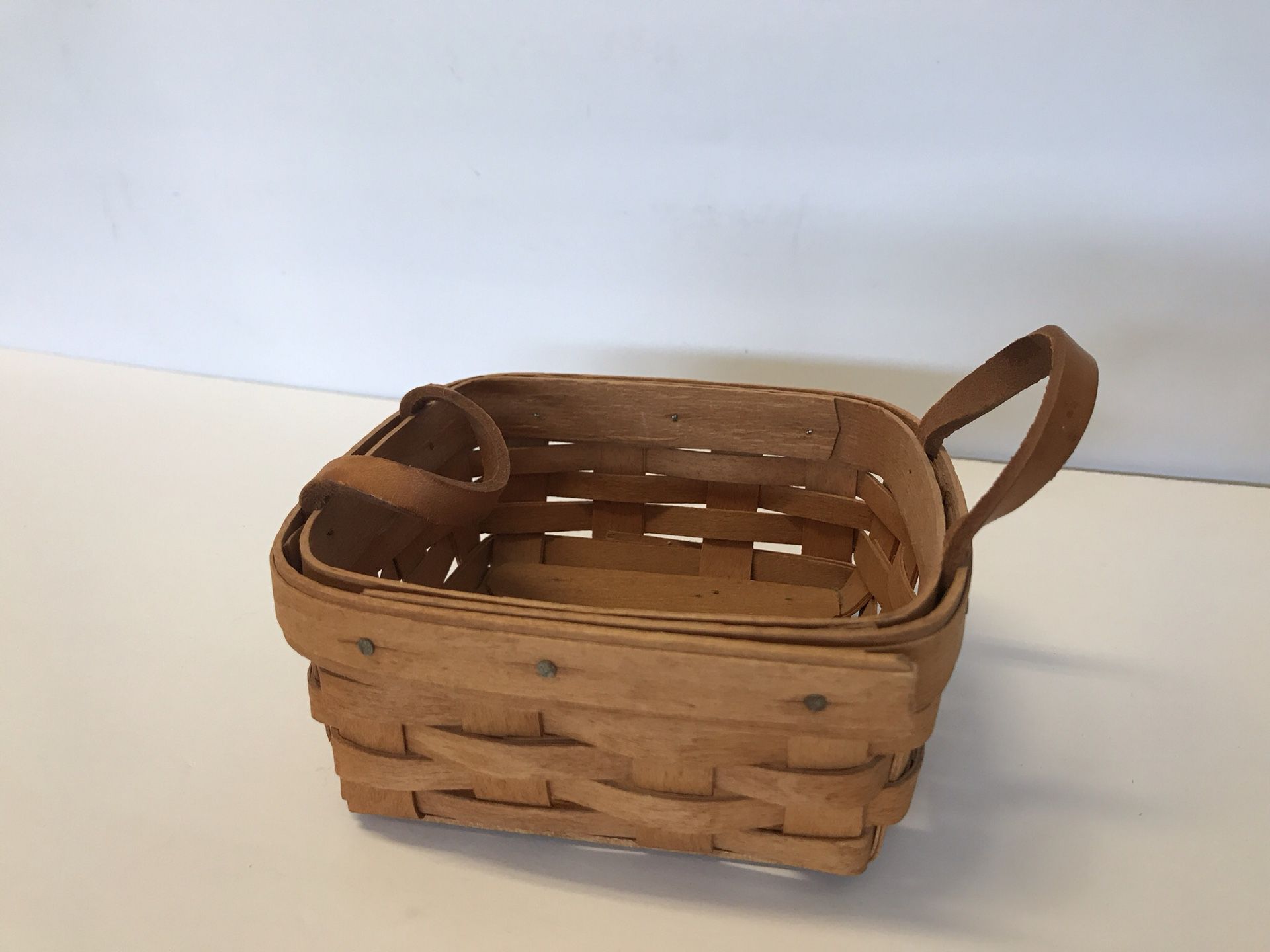 Vintage Longaberger Basket 5.5 X 2.5