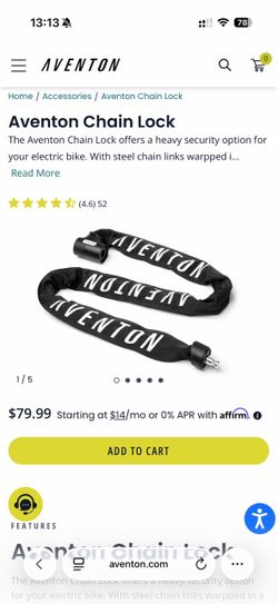 Bicycle chain locks bike lock AVENTON