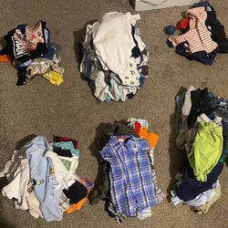 Baby Boy, Clothing Lot Sizes Newborn To Six Months