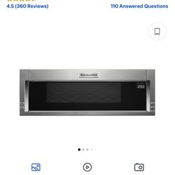 Kitchen Aid Thin Microwave 