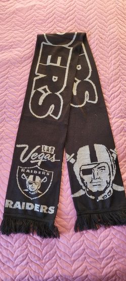 Raiders , Black & Silver Scarf.