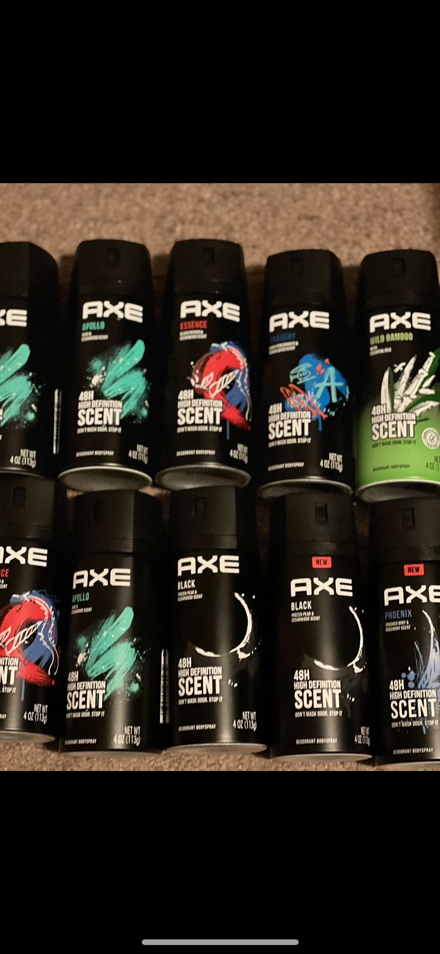 Axe Spray $2.50 Each