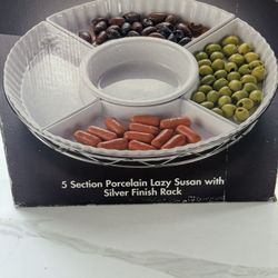 5 section porcelain lazy Susan