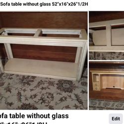 Wooden Very Solid Beautiful Hutch 4 Drawers 