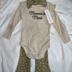 New Baby Girl 3 Piece Set Mamas Mini 