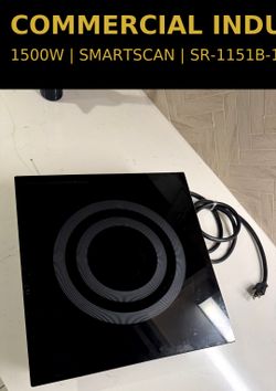 Title Commercial Induction Cooktop – 1500W SmartScan – SR-1151B