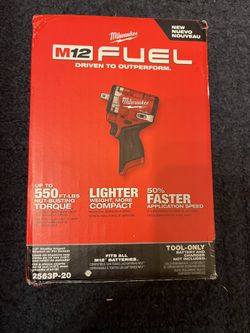 Milwaukee M12 Stubby 1/2” Impact