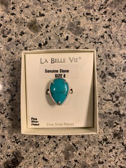 Size 8 Genuine Stone Ring