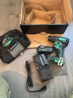 Metabo HPT 18-volt 1/2-in Keyless Brushless Cordless Drill with Battery, Charger and bag NEW