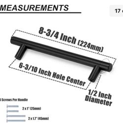 Black Cabinet Pulls