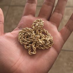 10k Gold Rope Chain 