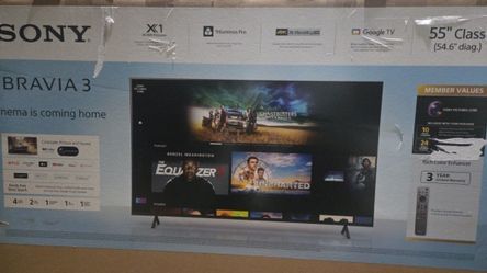 Sony BRAVIA 3 (55")  Google,4k /x-Reality -4kk HDR . (New)