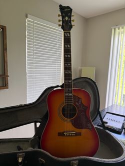 Epiphone hummingbird cherry red sunburst