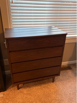 4-drawer midcentury modern dresser