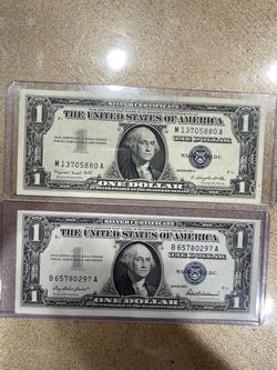 1957 & 1957A $1 Silver Certificate Blue Seal Lot of 2