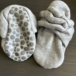 Z Zutano Unisex Organic Cotton Baby Booties With Gripper Soles   12 Mo