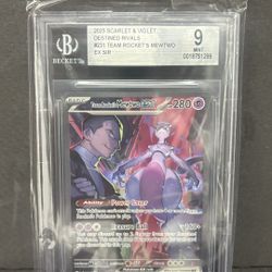 Team Rocket’s Mewtwo SIR BGS 9 MINT