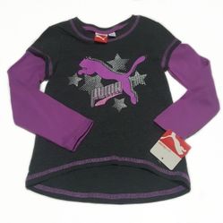 PUMA Toddler Girl Longsleeve Front CropTeeshirt 2T